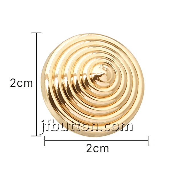 Gold Snail Shape Button For Clothing best